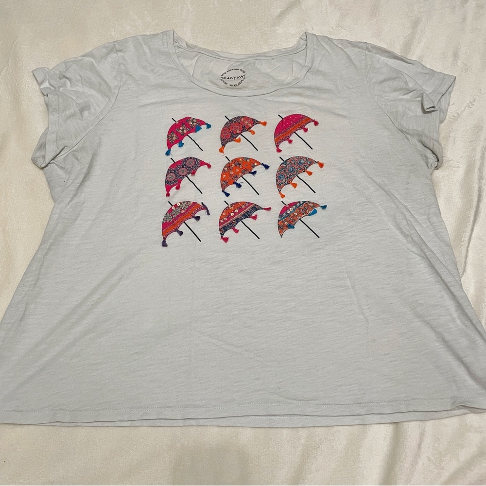 Krazy Kat Women’s Plus Size Boho Tee Size 3X